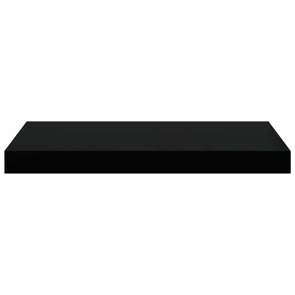 Pakabinama sieninė lentyna, juodos spalvos, 50x23x3,8cm, MDF