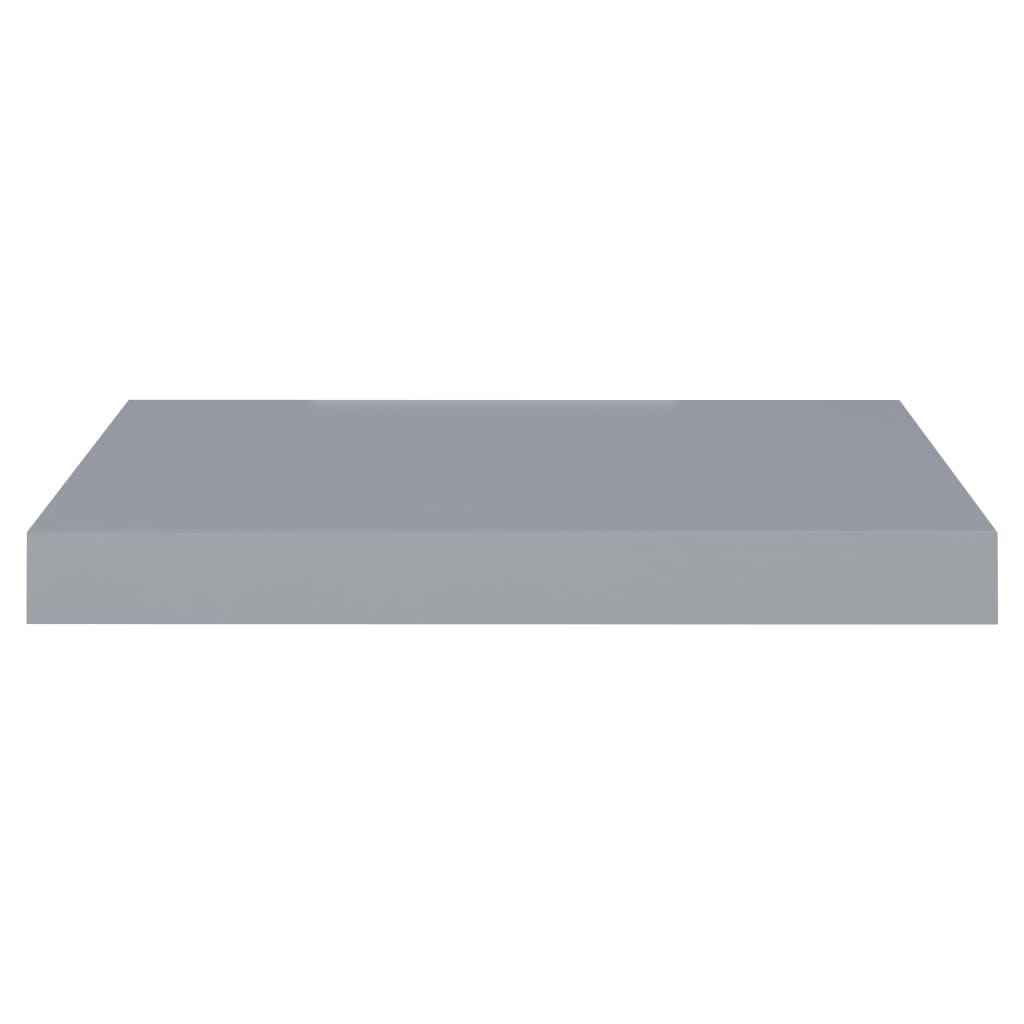 Pakabinama sieninė lentyna, pilkos spalvos, 40x23x3,8cm, MDF