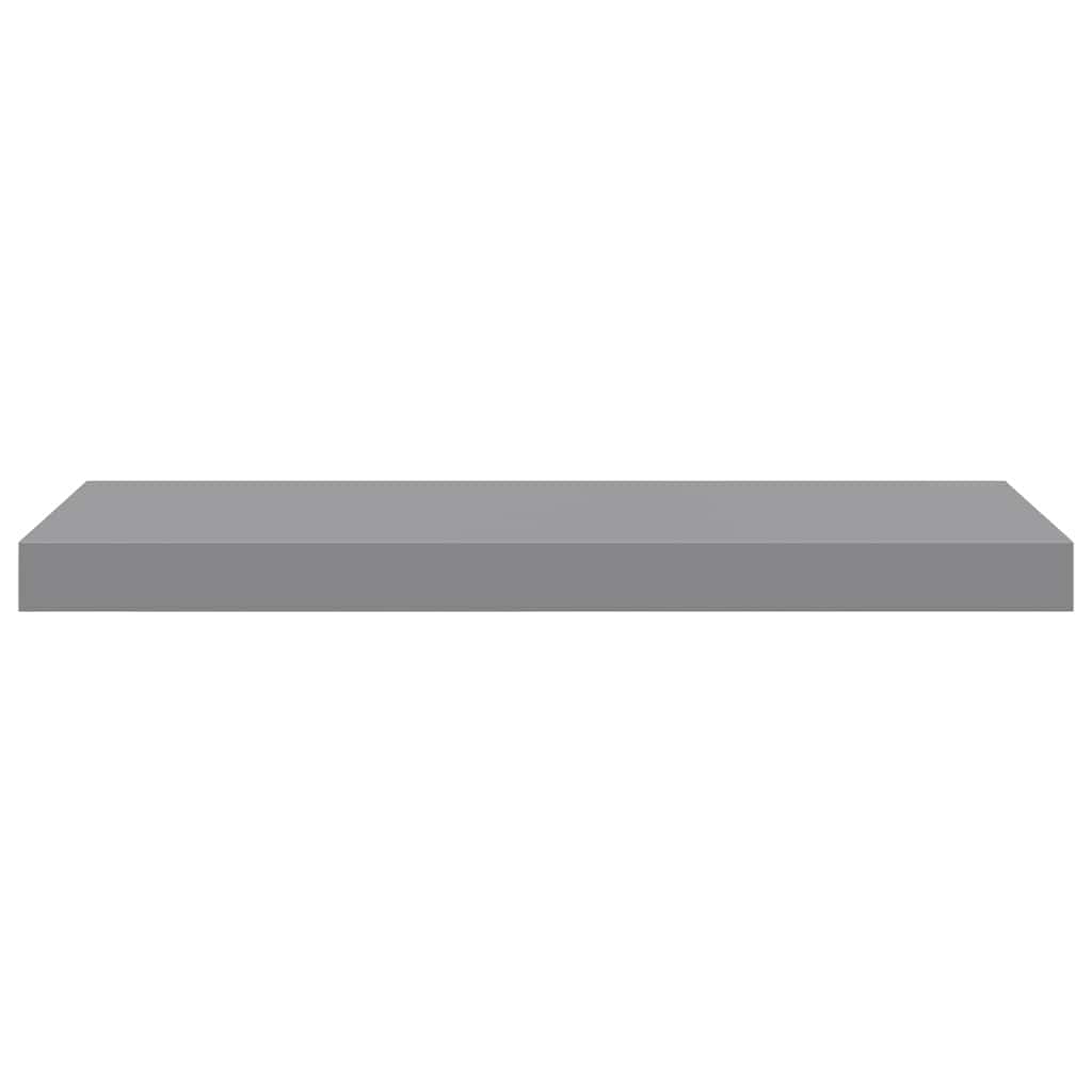 Pakabinamos lentynos, 2vnt., pilkos, 60x23,5x3,8cm, MDF