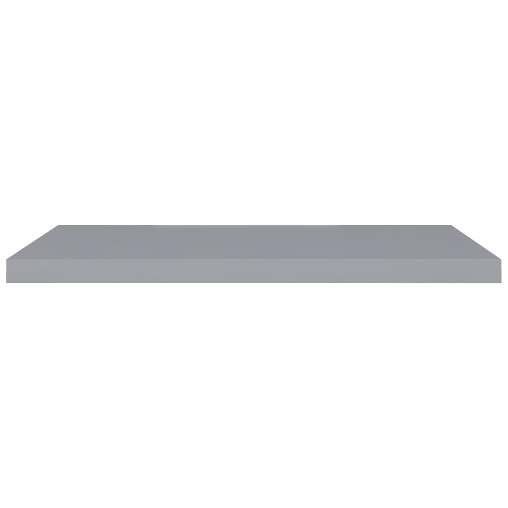 Pakabinamos lentynos, 2vnt., pilkos, 90x23,5x3,8cm, MDF
