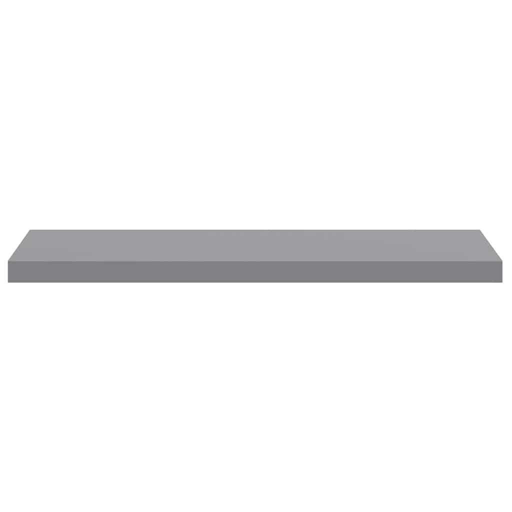 Pakabinamos lentynos, 2vnt., pilkos, 90x23,5x3,8cm, MDF