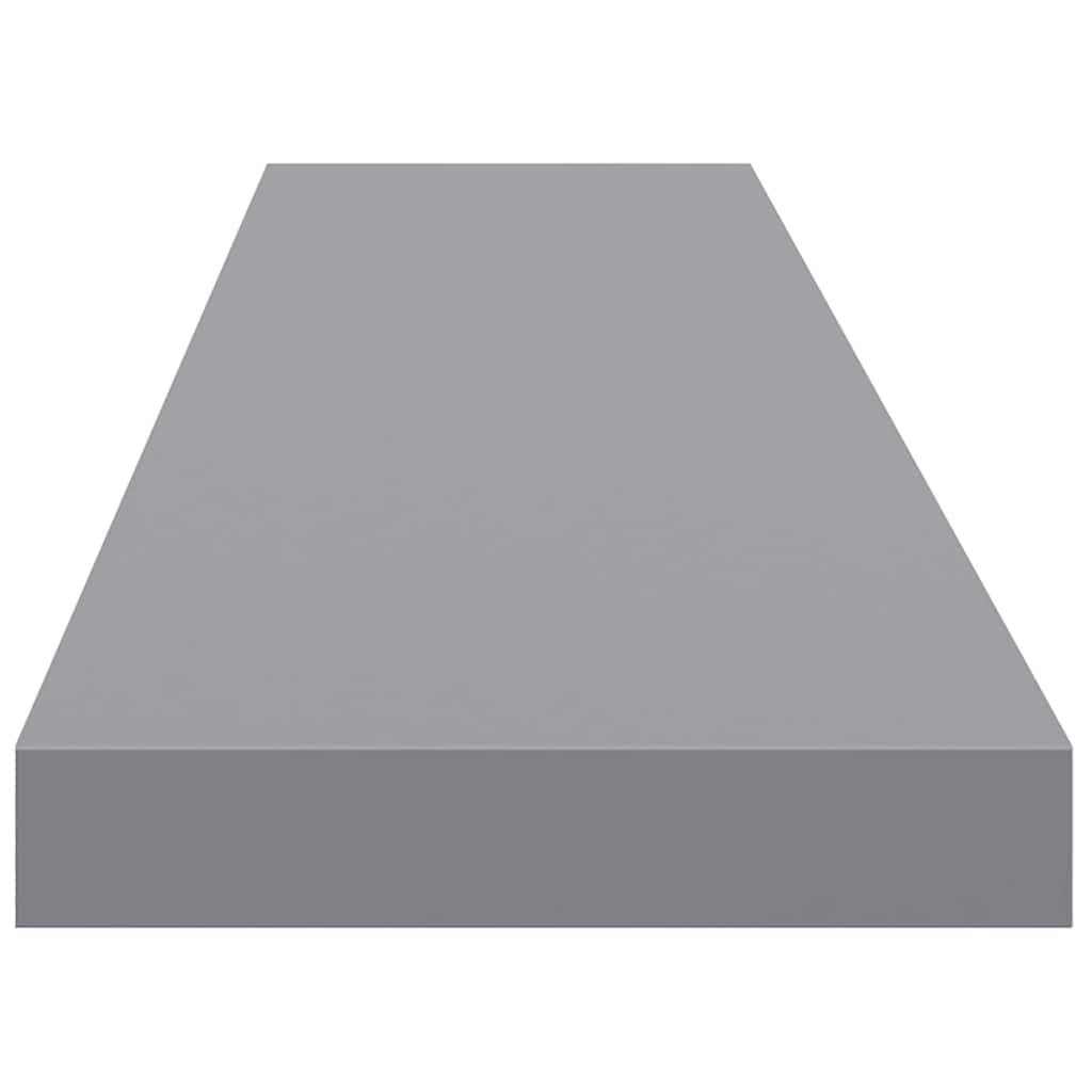 Pakabinama sieninė lentyna, pilka, 120x23,5x3,8cm, MDF
