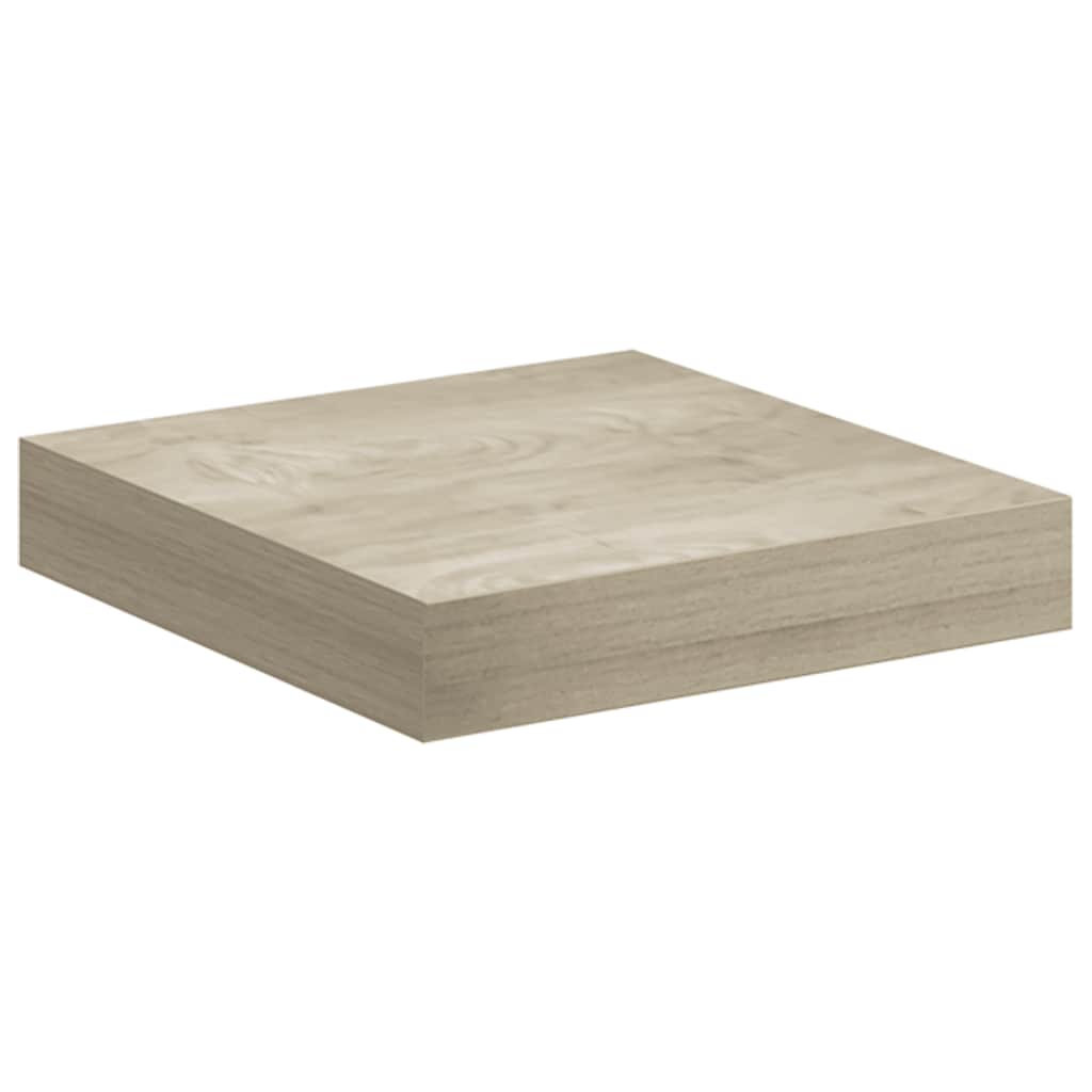Pakabinamos lentynos, 2vnt., ąžuolo, 23x23,5x3,8cm, MDF