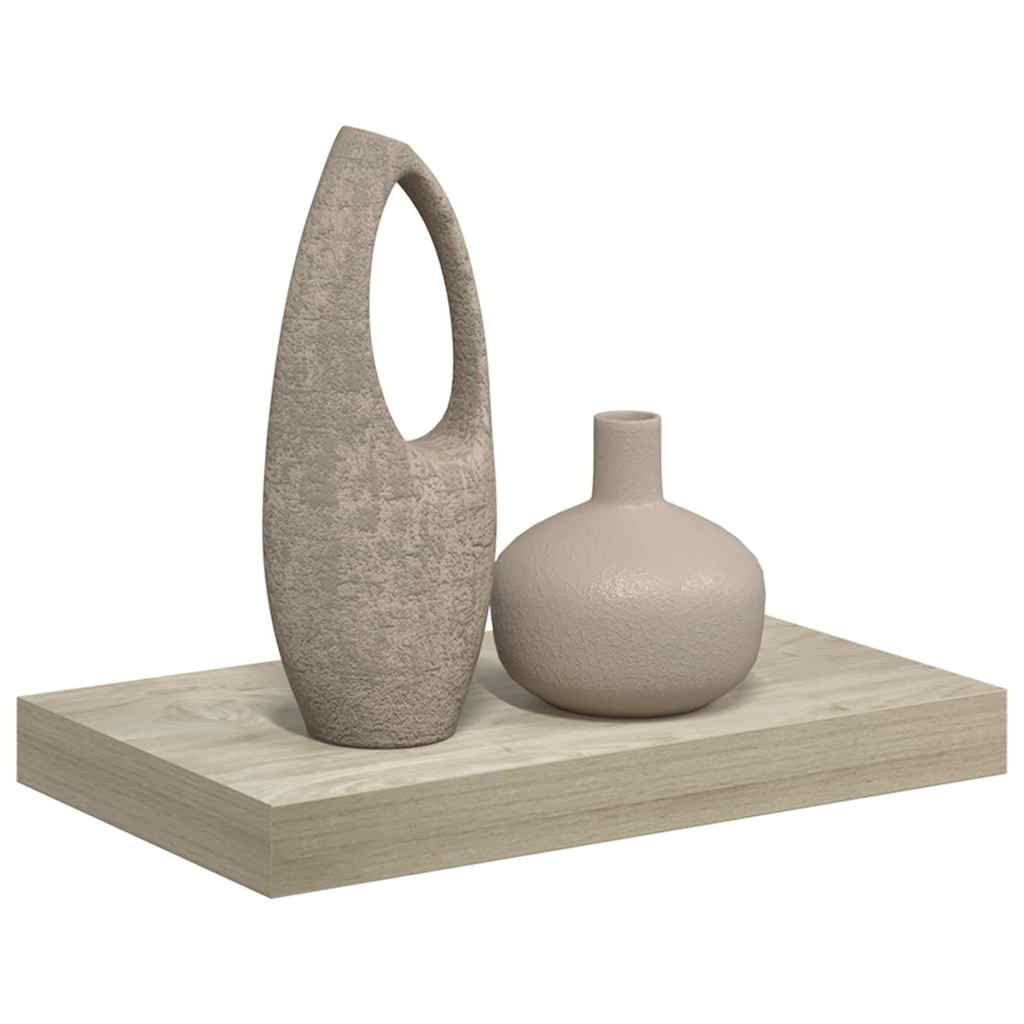 Pakabinama sieninė lentyna, ąžuolo spalvos, 40x23x3,8cm, MDF