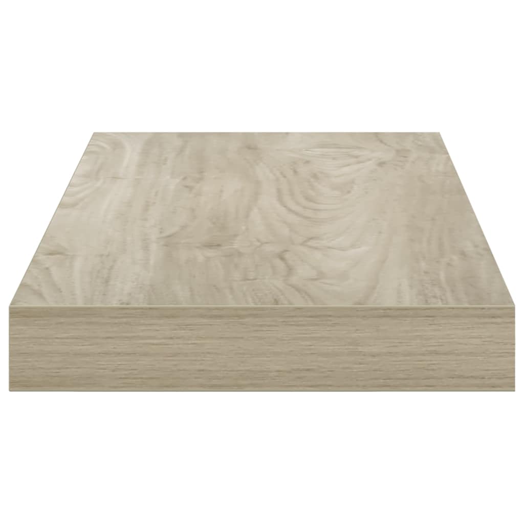 Pakabinamos sieninės lentynos, 2vnt., ąžuolo, 50x23x3,8cm, MDF