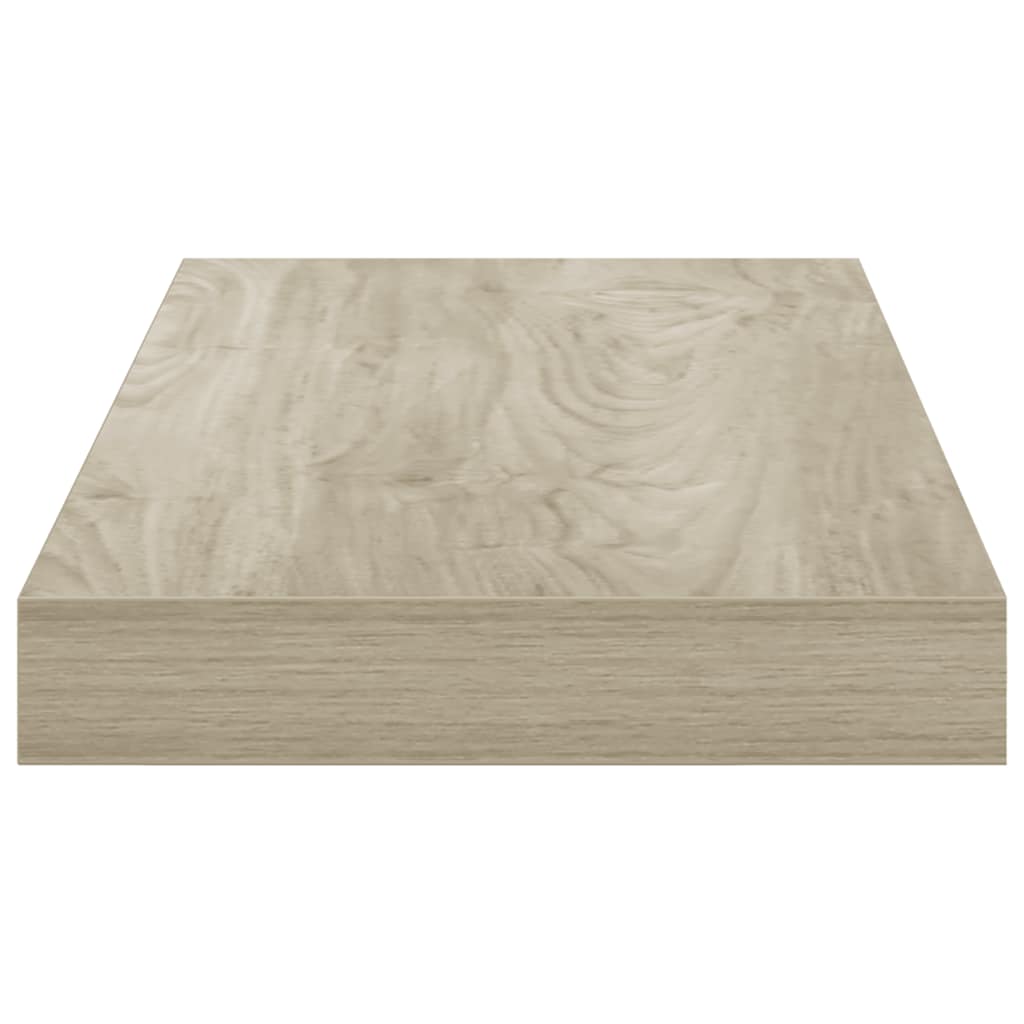 Pakabinamos sieninės lentynos, 4vnt., ąžuolo, 50x23x3,8cm, MDF