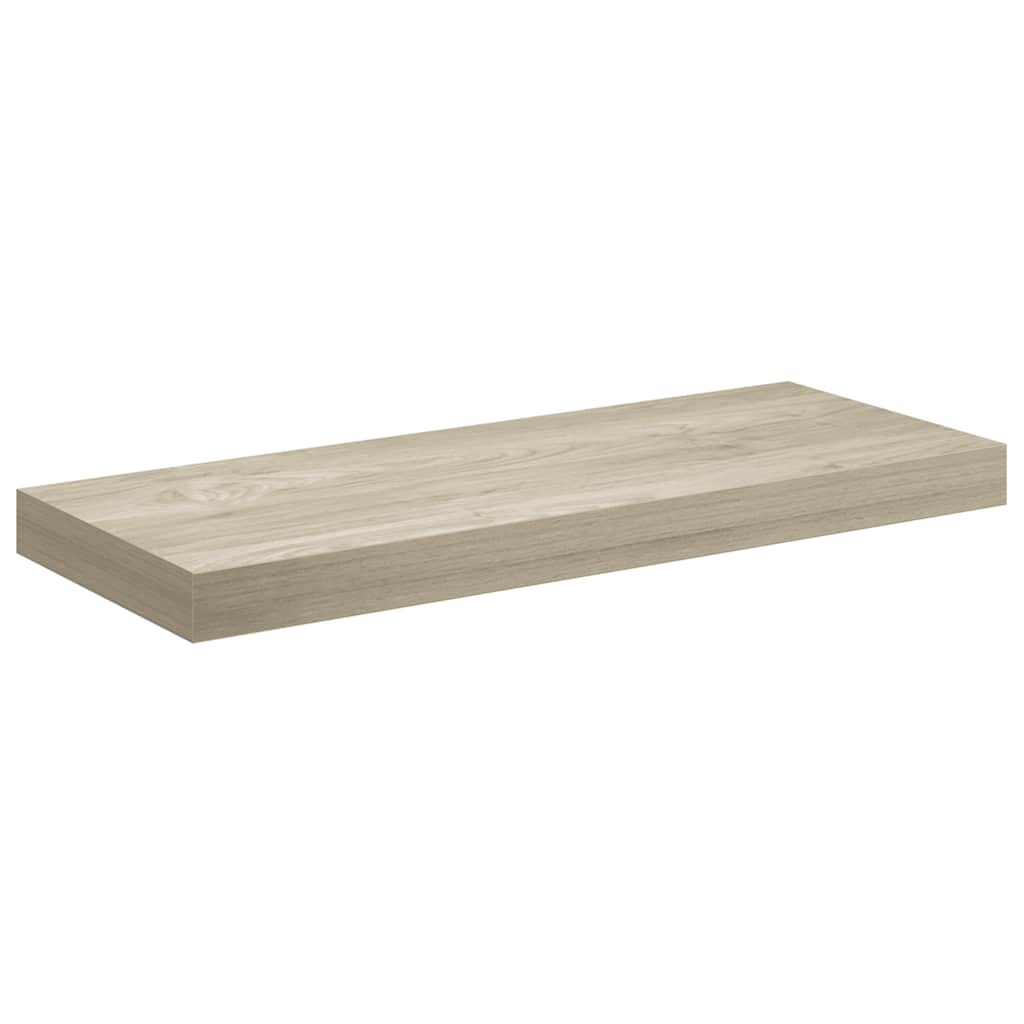 Pakabinamos lentynos, 2vnt., ąžuolo, 60x23,5x3,8cm, MDF
