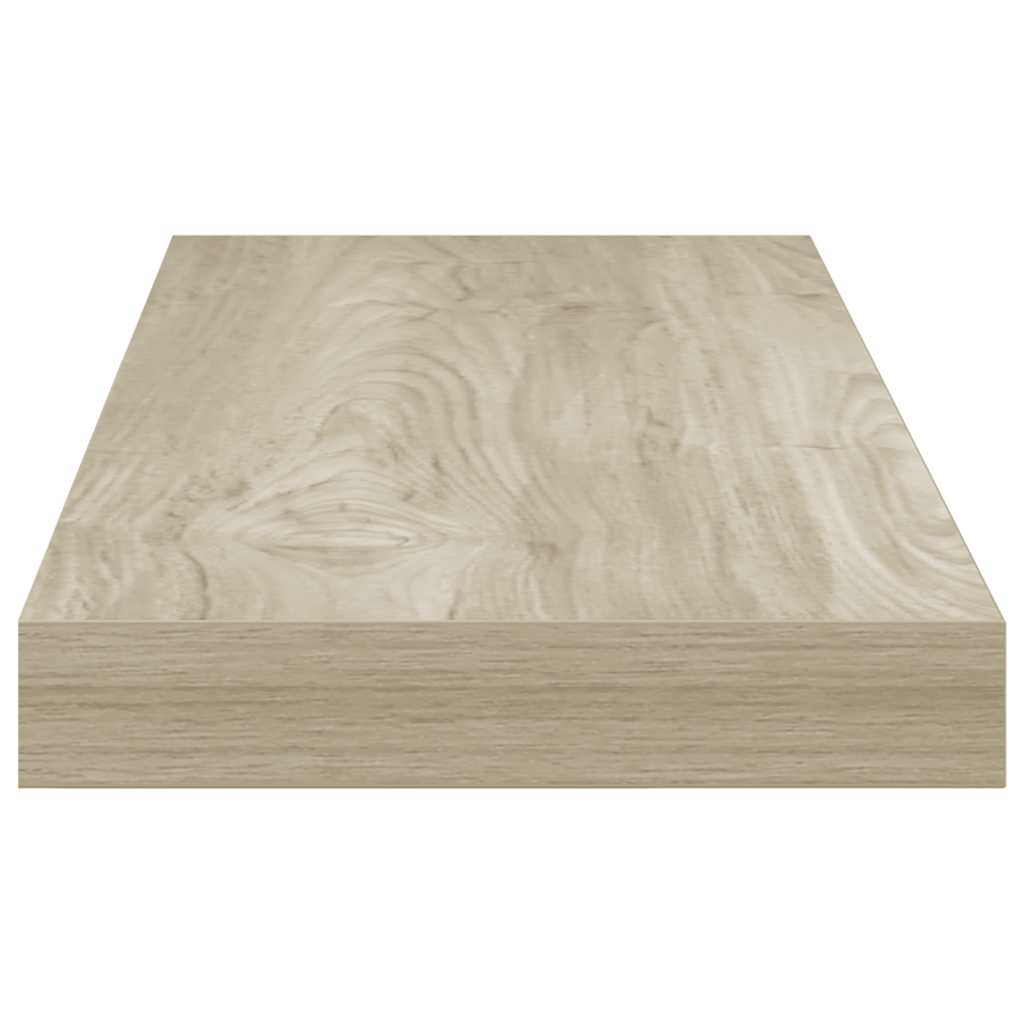 Pakabinamos lentynos, 2vnt., ąžuolo, 60x23,5x3,8cm, MDF
