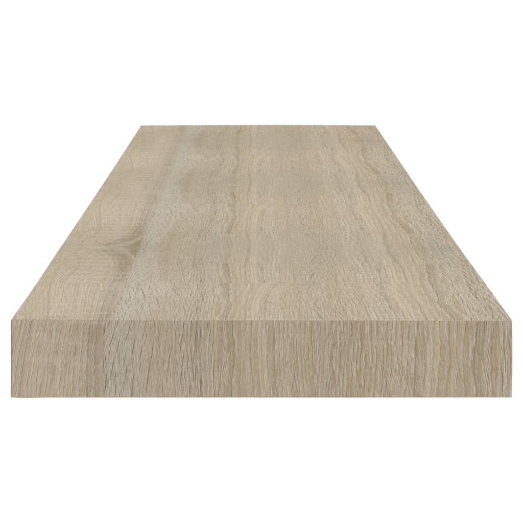 Pakabinamos lentynos, 4vnt., ąžuolo, 80x23,5x3,8cm, MDF