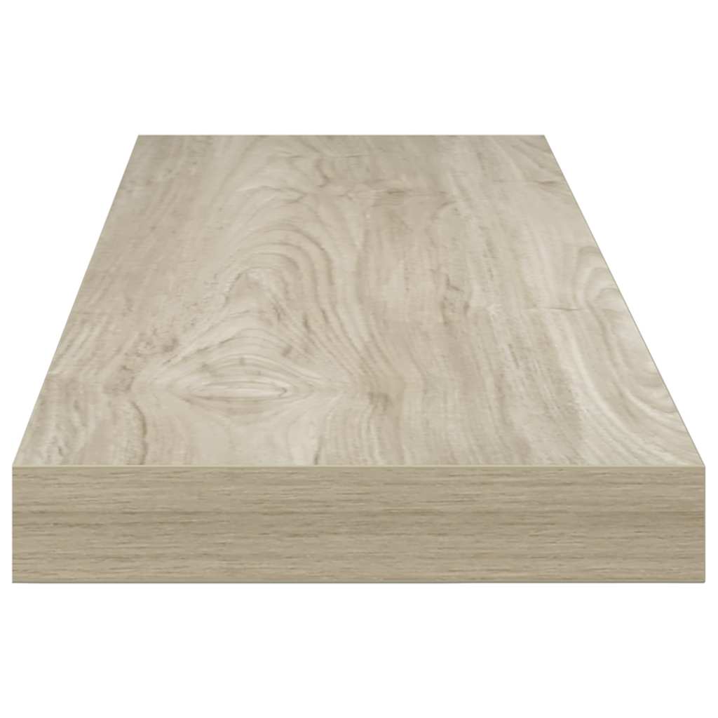 Pakabinamos lentynos, 4vnt., ąžuolo, 80x23,5x3,8cm, MDF