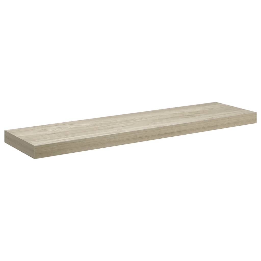 Pakabinamos lentynos, 4vnt., ąžuolo spalvos, 90x23,5x3,8cm, MDF