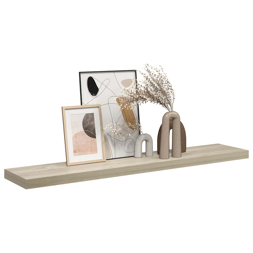 Pakabinama sieninė lentyna, ąžuolo spalvos, 120x23,5x3,8cm, MDF