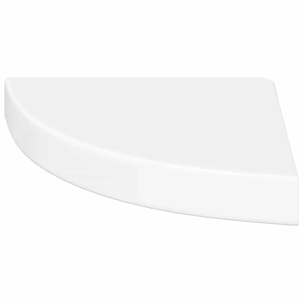 Pakabinama kampinė lentyna, balta, 25x25x3,8cm, MDF, blizgi