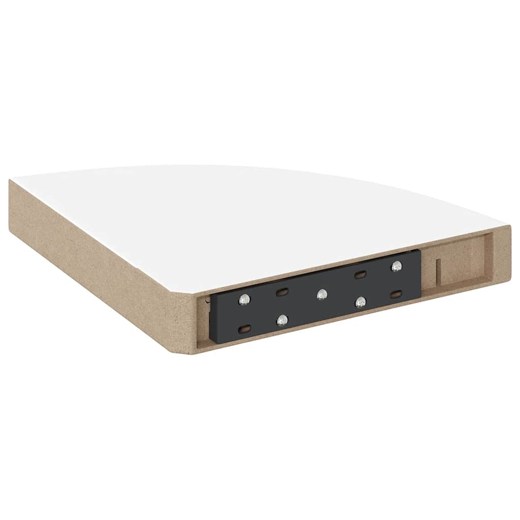 Pakabinama kampinė lentyna, balta, 25x25x3,8cm, MDF, blizgi
