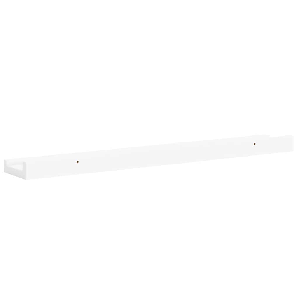 Lentynos nuotraukų rėmeliams, 2vnt., baltos, 60x9x3cm, MDF