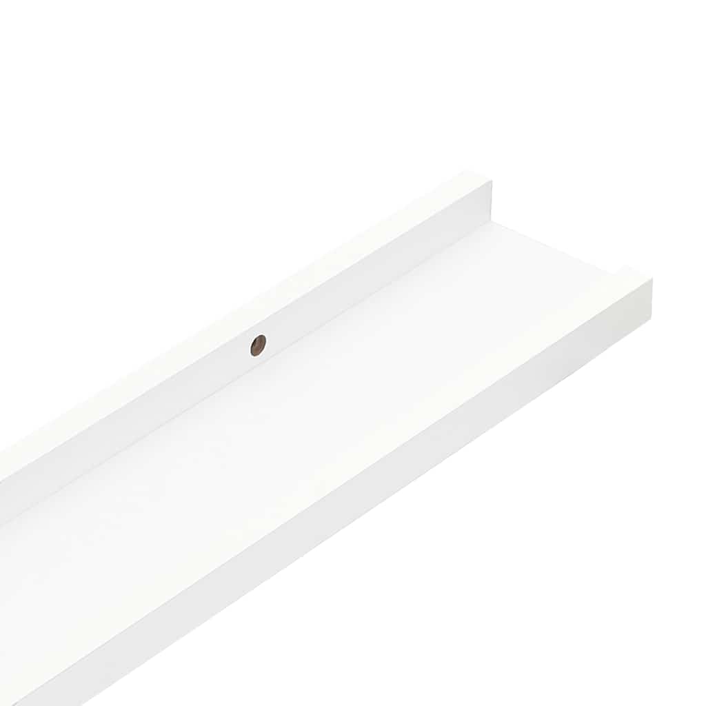 Lentynos nuotraukų rėmeliams, 2vnt., baltos, 60x9x3cm, MDF