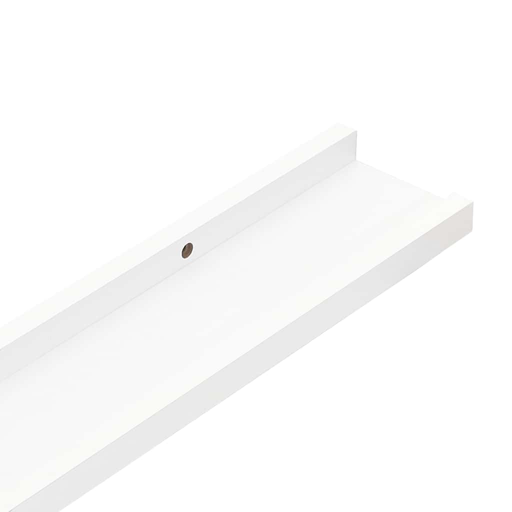Lentynos nuotraukų rėmeliams, 2vnt., baltos, 80x9x3cm, MDF