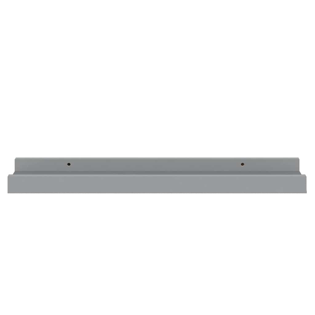 Lentynos nuotraukų rėmeliams, 2vnt., pilkos, 40x9x3cm, MDF