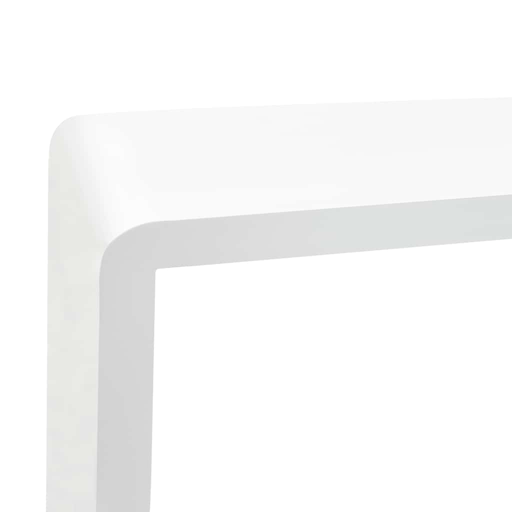 Sieninės lentynos, 3vnt., baltos spalvos, MDF, kubo formos