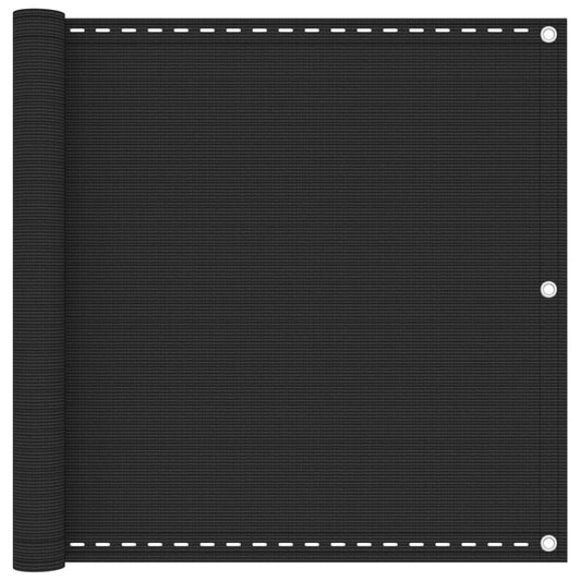 Balkono pertvara, antracito spalvos, 90x300cm, HDPE