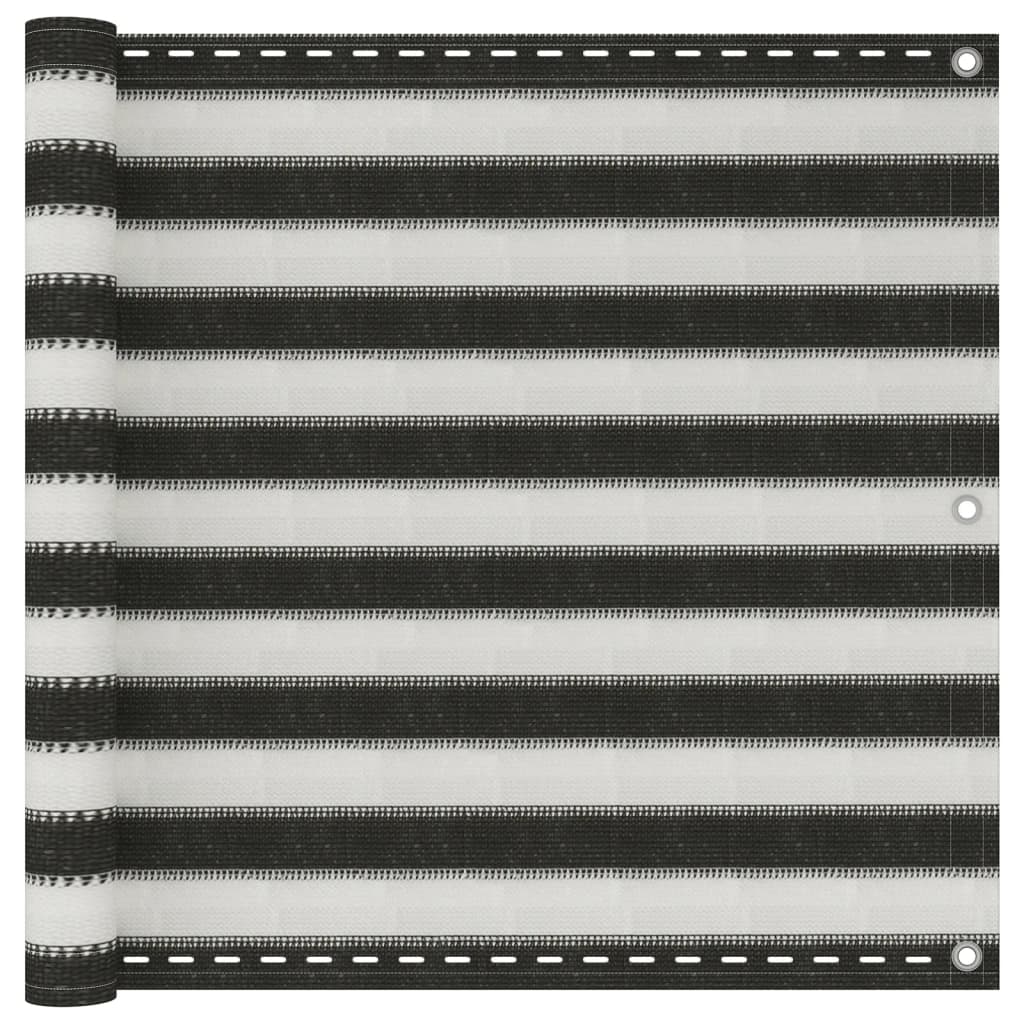 Balkono pertvara, antracito ir baltos spalvos, 90x300cm, HDPE