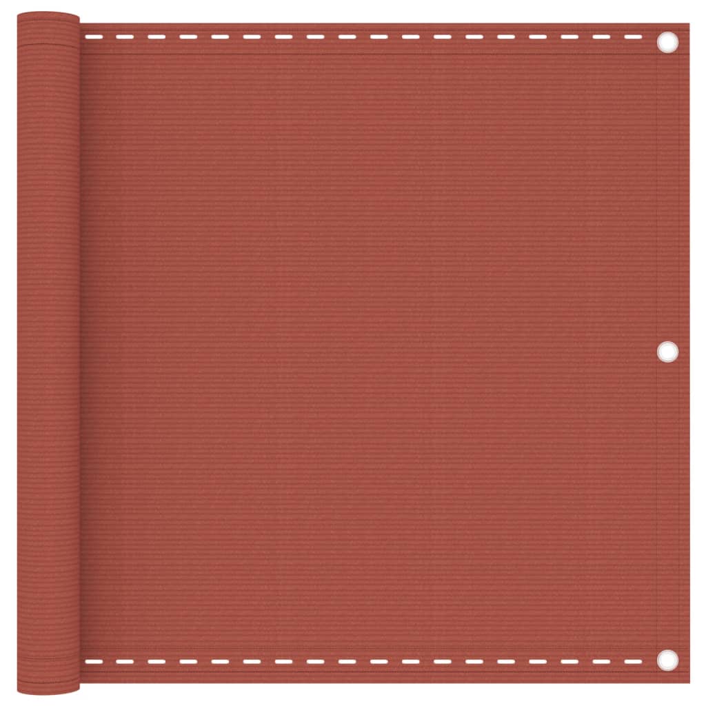 Balkono pertvara, terakotos spalvos, 90x400cm, HDPE