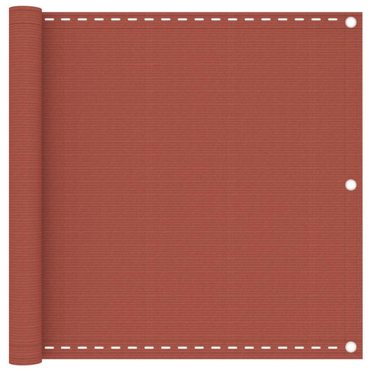 Balkono pertvara, terakotos spalvos, 90x400cm, HDPE