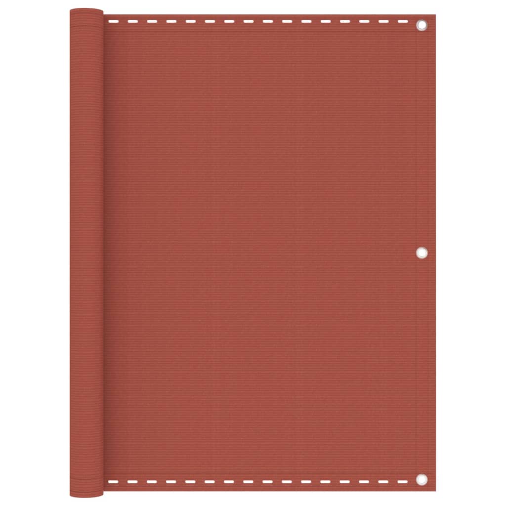 Balkono pertvara, terakota spalvos, 120x600cm, HDPE