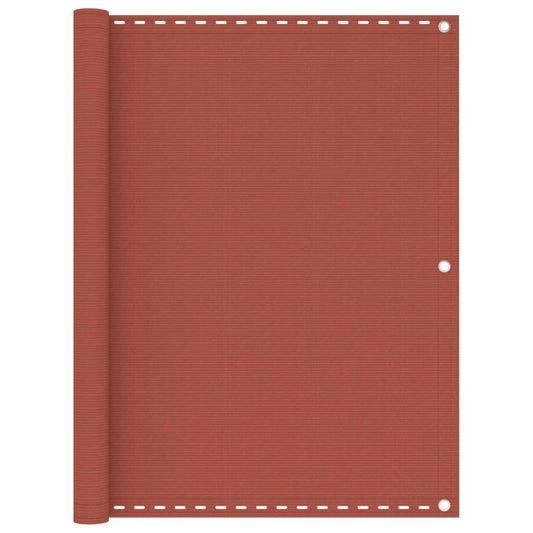 Balkono pertvara, terakota spalvos, 120x600cm, HDPE