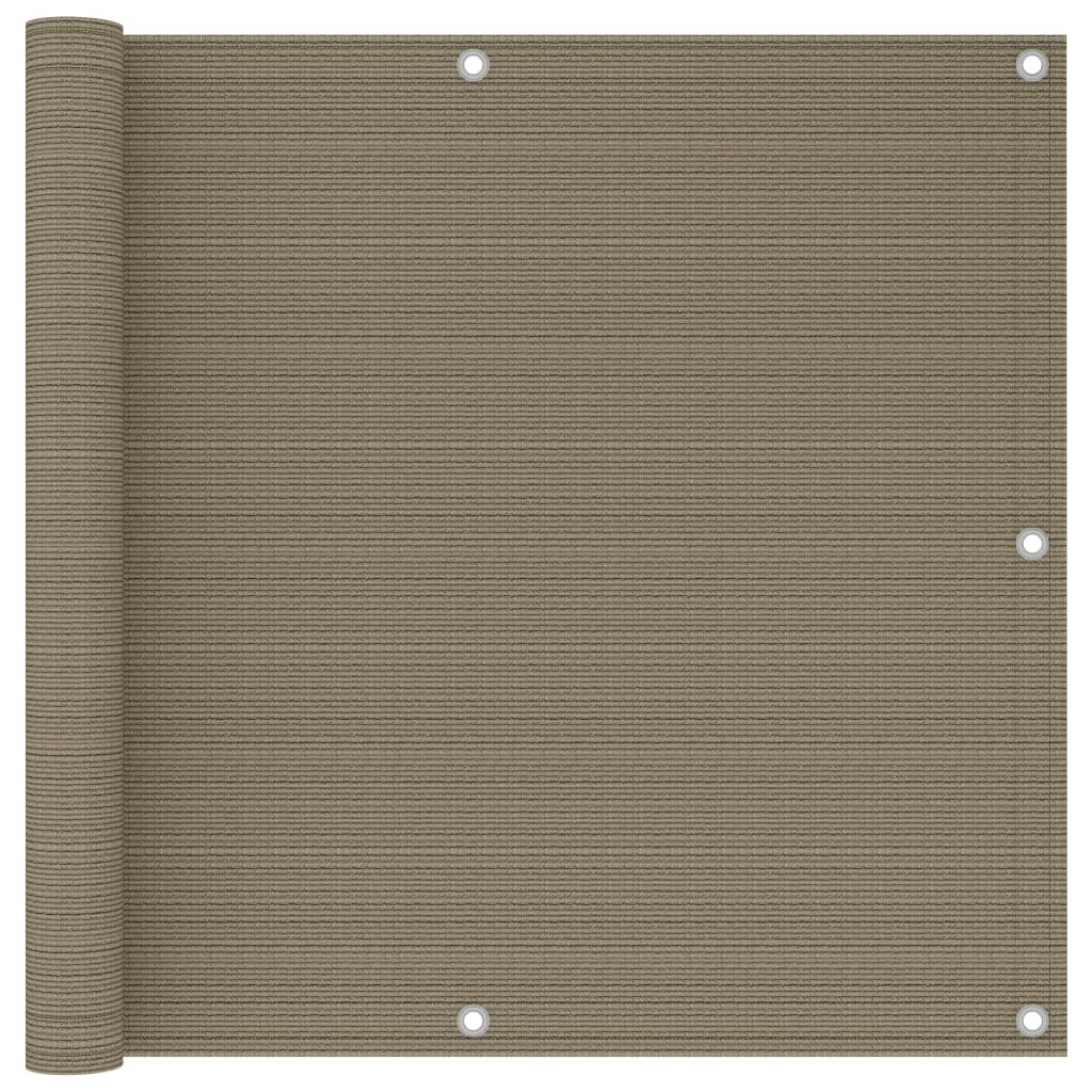 Balkono pertvara, taupe spalvos, 90x300cm, HDPE