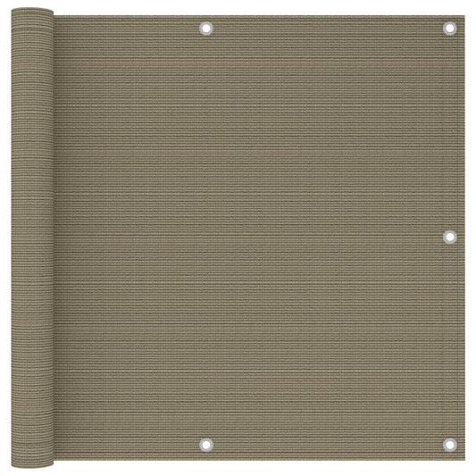 Balkono pertvara, taupe spalvos, 90x300cm, HDPE