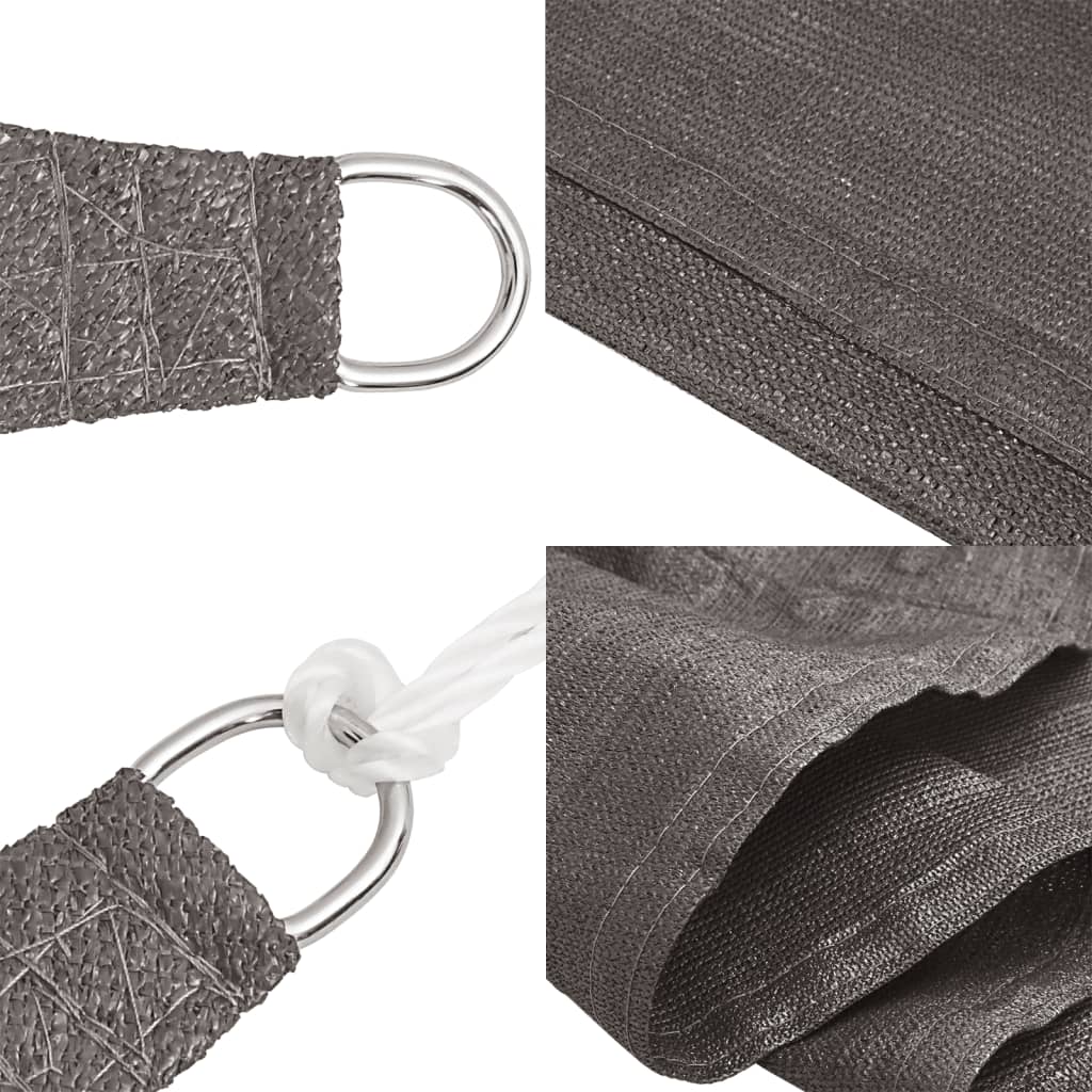 Uždanga nuo saulės, antracito spalvos, 2x2,5m, HDPE, 160g/m²