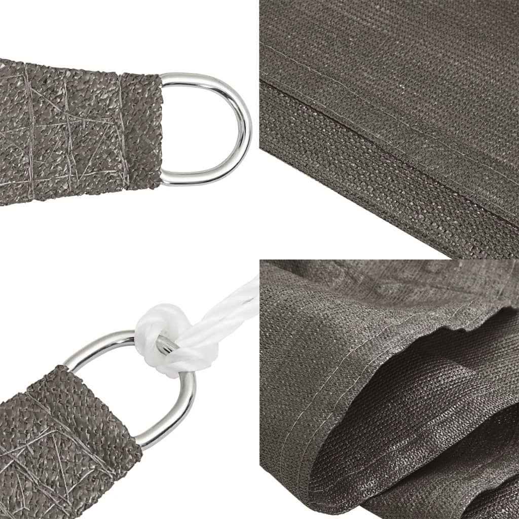 Uždanga nuo saulės, antracito spalvos, 2x5m, HDPE, 160g/m²
