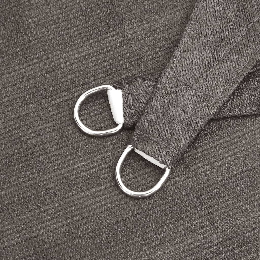 Uždanga nuo saulės, antracito spalvos, 6x6x6m, HDPE, 160g/m²