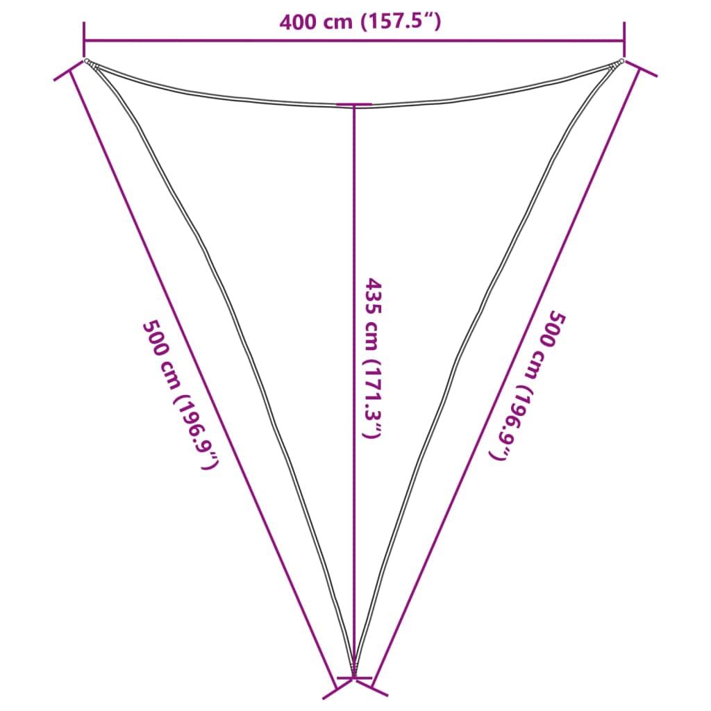 Uždanga nuo saulės, smėlio spalvos, 4x5x5m, HDPE, 160g/m²