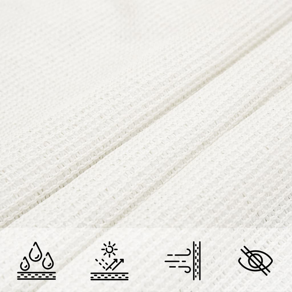 Uždanga nuo saulės, baltos spalvos, 5x5m, HDPE, 160g/m²