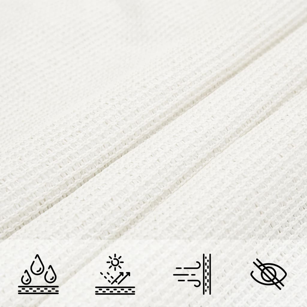 Uždanga nuo saulės, baltos spalvos, 2x5m, HDPE, 160g/m²