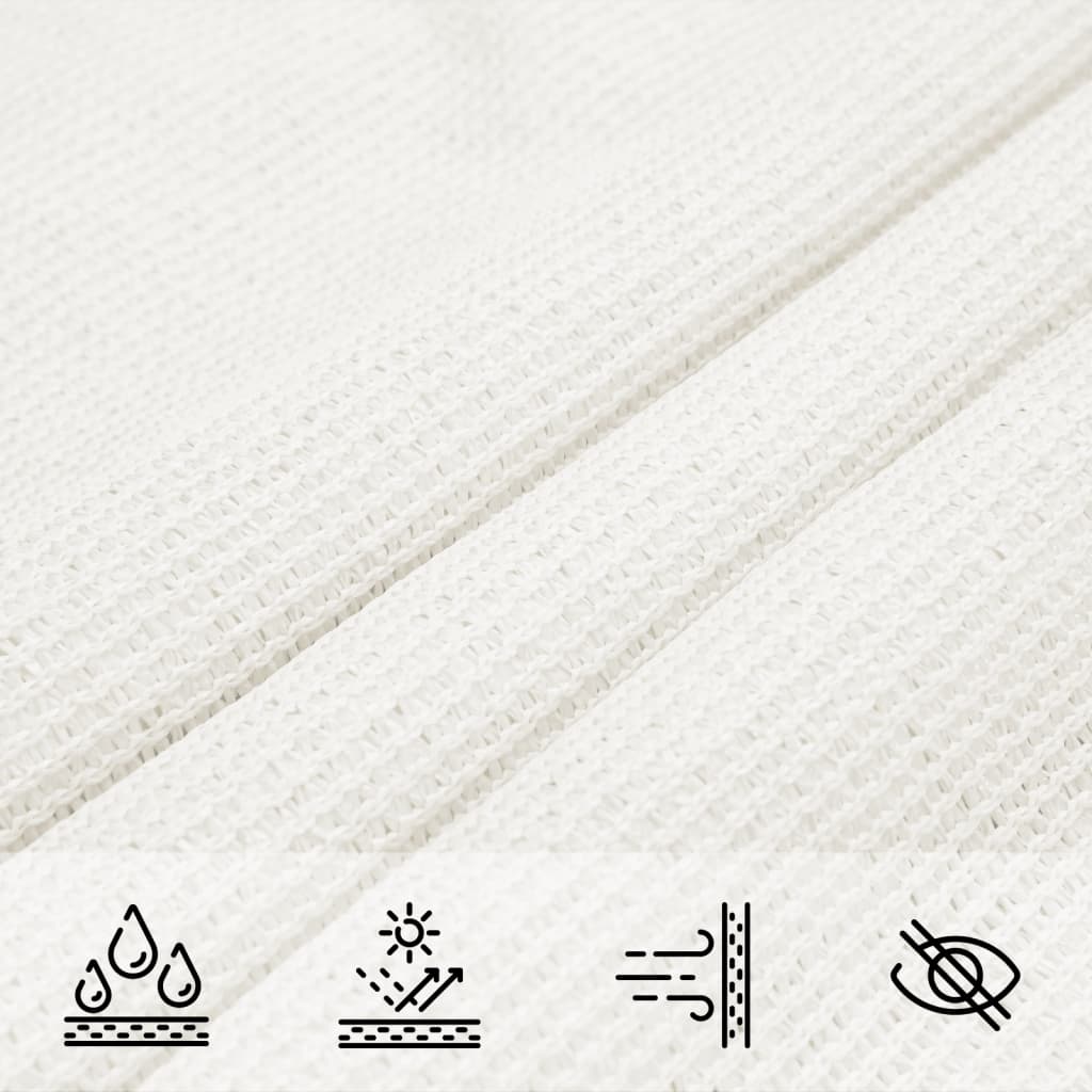 Uždanga nuo saulės, baltos spalvos, 5x6x6m, HDPE, 160g/m²