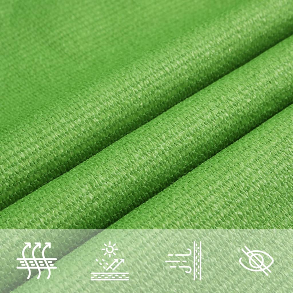 Uždanga nuo saulės, šviesiai žalia, 3x5m, HDPE, 160g/m²