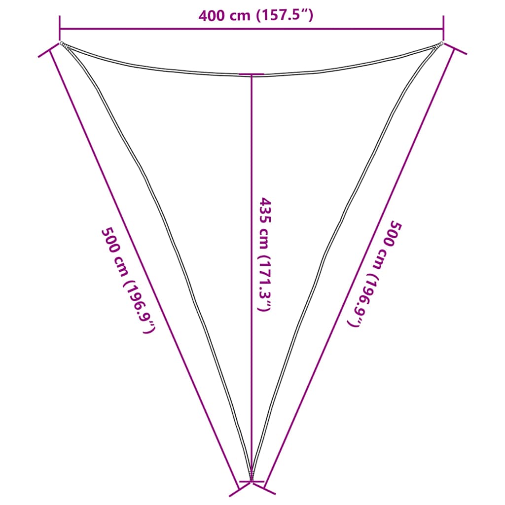 Uždanga nuo saulės, šviesiai žalia, 4x5x5m, HDPE, 160g/m²