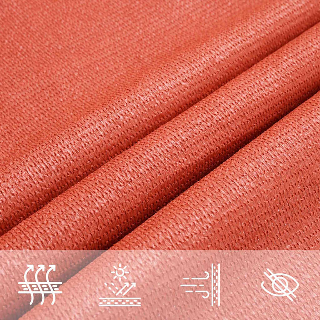 Uždanga nuo saulės, terakota spalvos, 3x4x5m, HDPE, 160g/m²