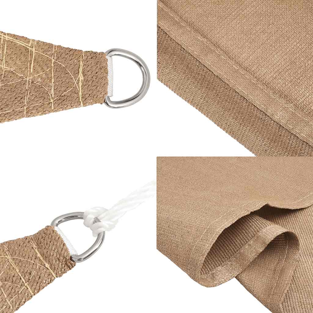 Uždanga nuo saulės, taupe spalvos, 5x5m, HDPE, 160g/m²