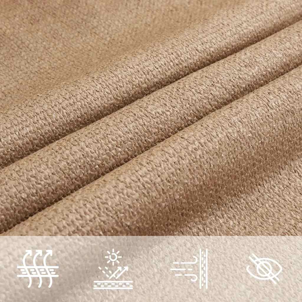 Uždanga nuo saulės, taupe spalvos, 2,5x3m, HDPE, 160g/m²