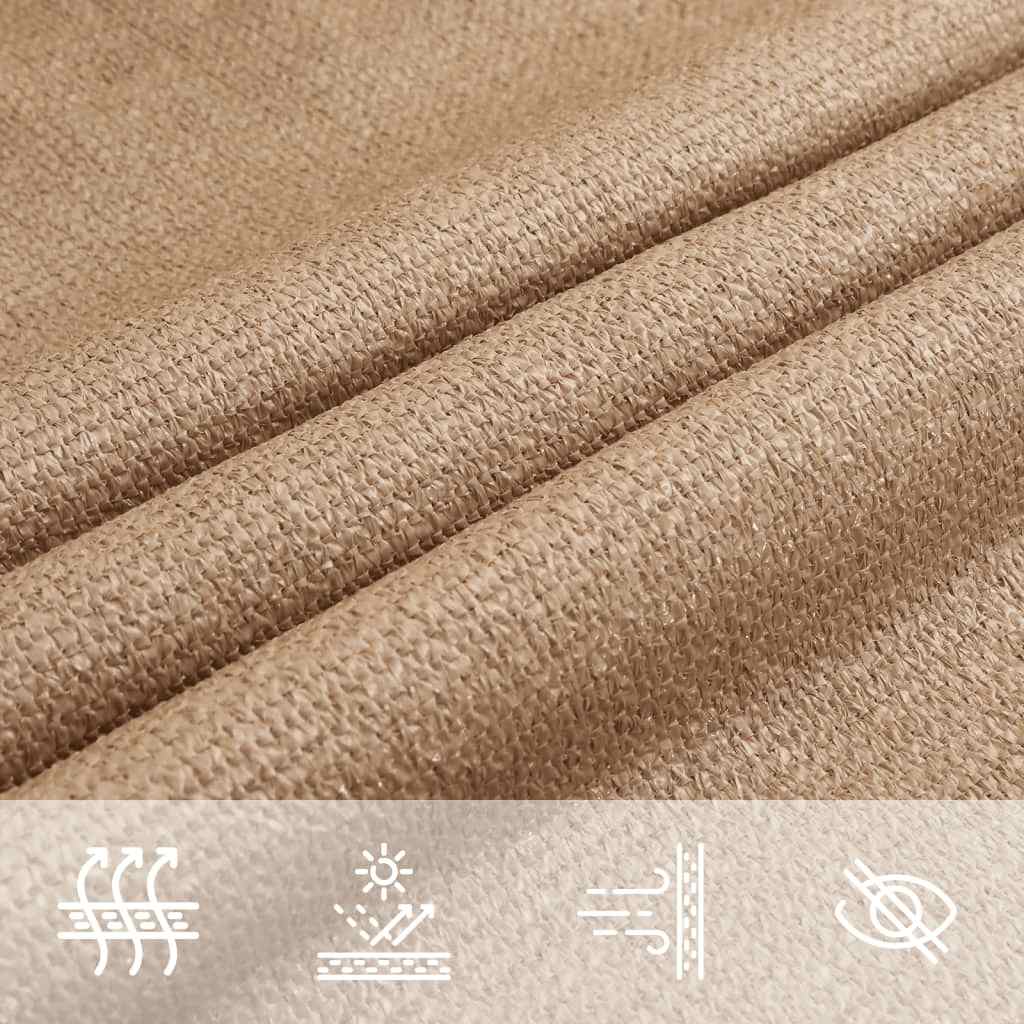Burė nuo saulės, taupe spalvos, 3x6m, HDPE, 160g/m²