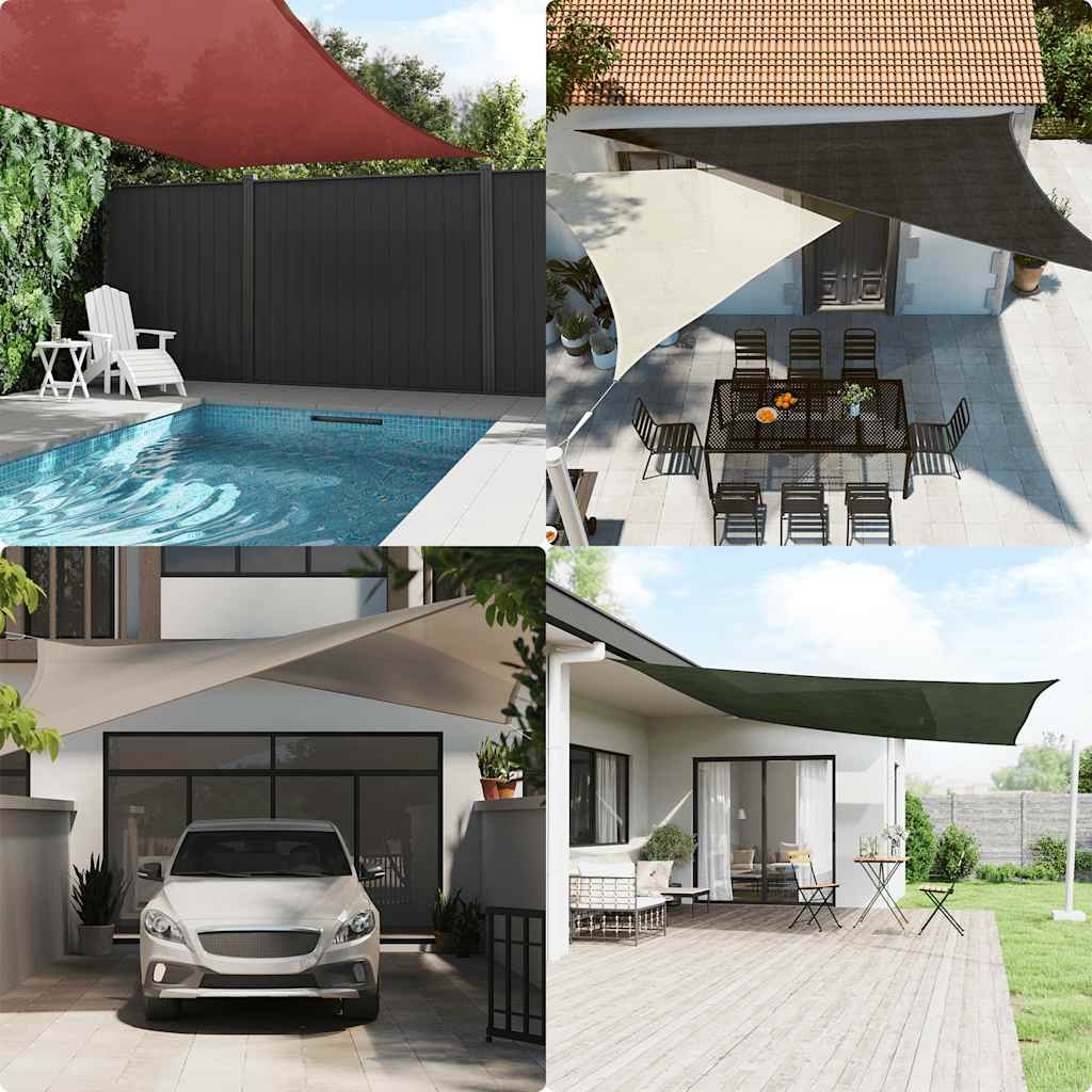 Uždanga nuo saulės, taupe spalvos, 4x7m, HDPE, 160g/m²