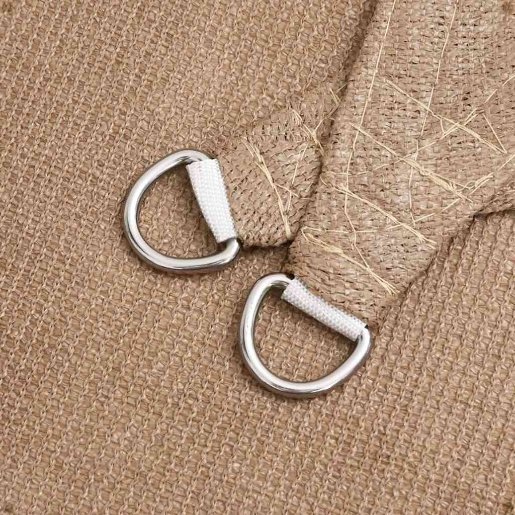 Burė nuo saulės, taupe spalvos, 6x7m, HDPE, 160g/m²