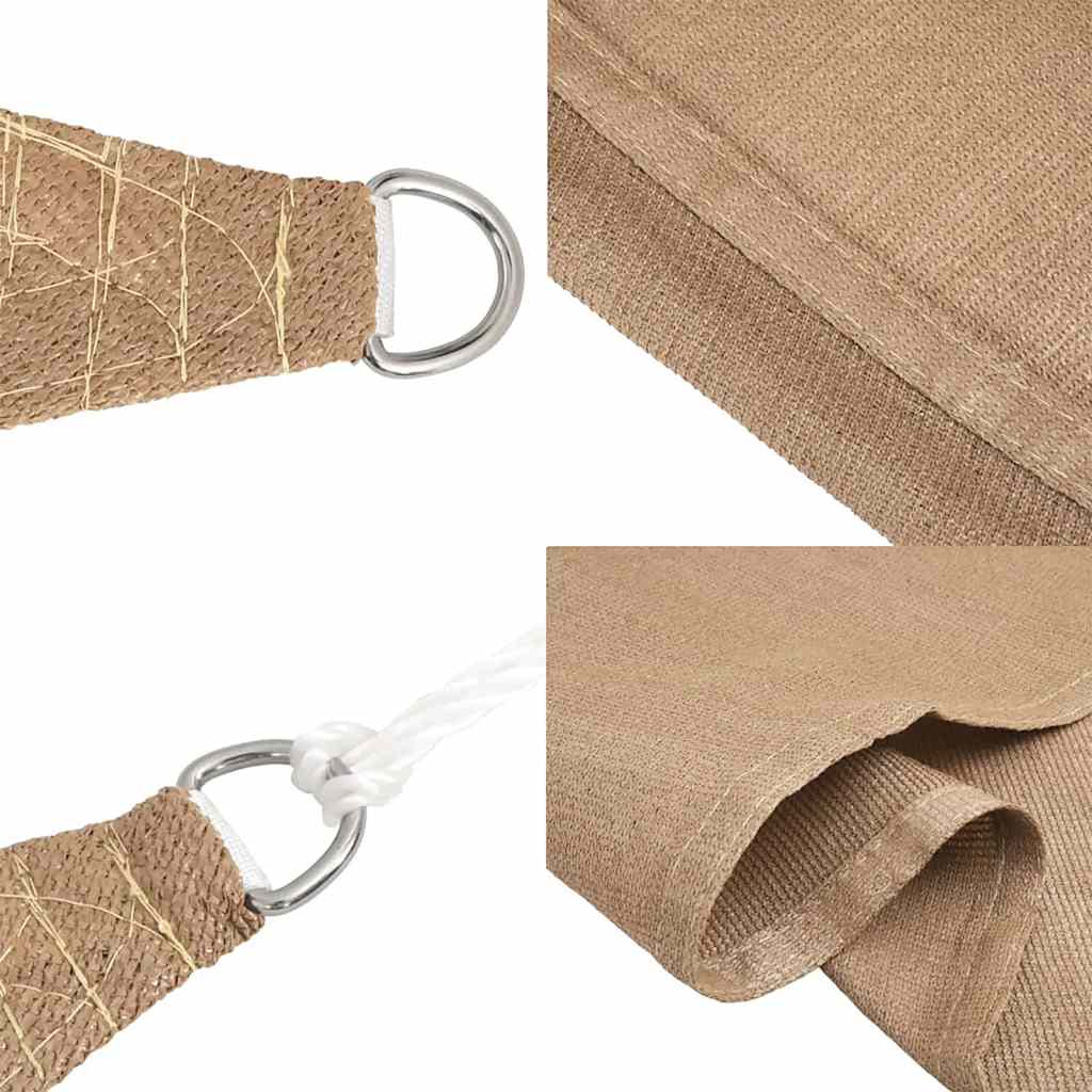 Burė nuo saulės, taupe spalvos, 6x7m, HDPE, 160g/m²