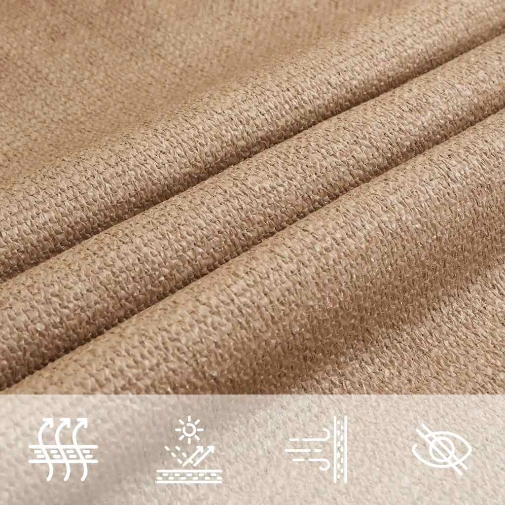 Uždanga nuo saulės, taupe spalvos, 3x4x4m, HDPE, 160g/m²