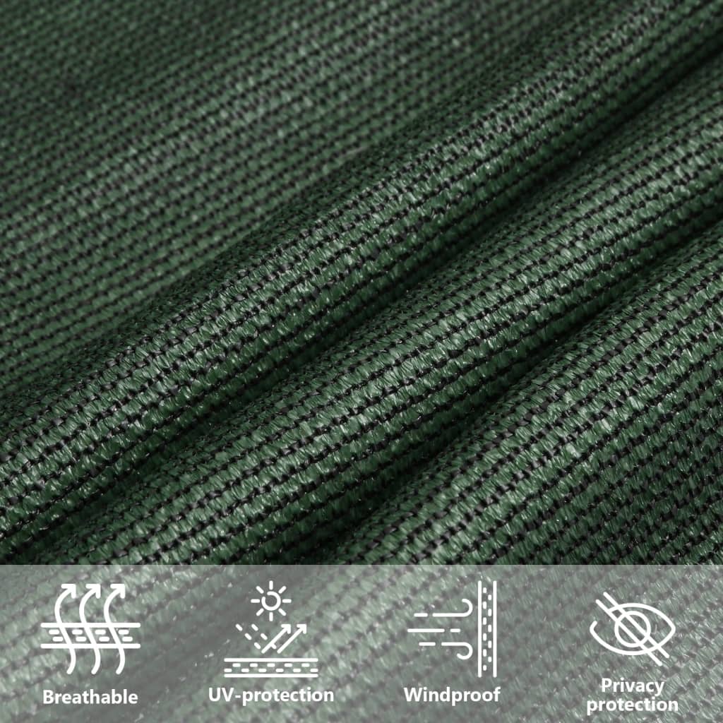 Uždanga nuo saulės, tamsiai žalia, 4,5x4,5m, HDPE, 160g/m²