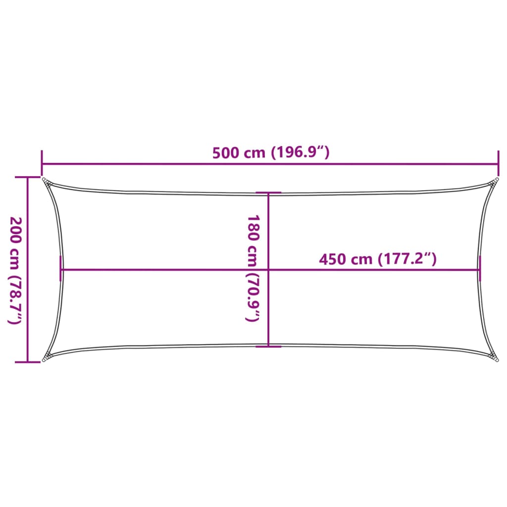 Uždanga nuo saulės, tamsiai žalios spalvos, 2x5m, HDPE, 160g/m²